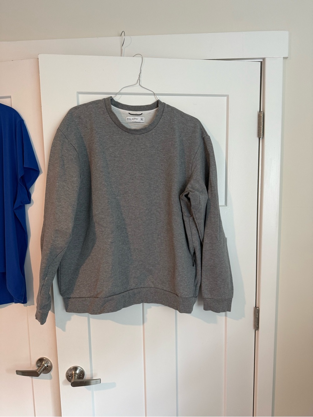 Men's Gray Crew Sweatshirt Hill City